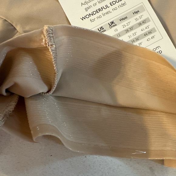 Naomi & Nicole 7458 Adjusts to You Waistline Bike Pant Firm Control Sz XL Beige - Picture 9 of 12